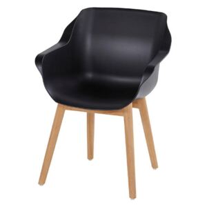 Záhradná stolička SOPHIE Studio teak - Čierna