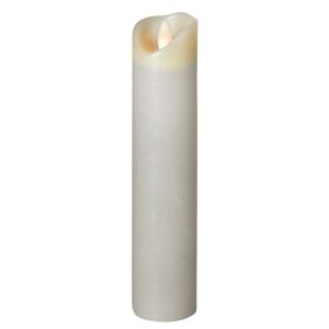 LED sviečka Shine, Ø 5 cm, sivá, V22,5 cm