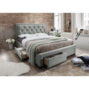 Manželská posteľ Orea 160x200cm - sivohnedá