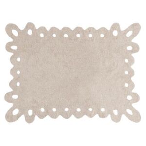 Lorena Canals Lace ručne tkaný bavlnený koberec 120x160 cm béžový
