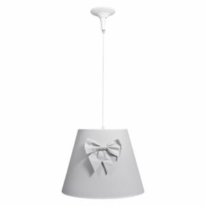 Caramella visiaca lampa s mašľou šedá