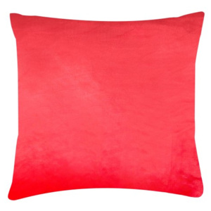 XPOSE ® Mikroplyšový povlak na polštář - červená 40x40 cm