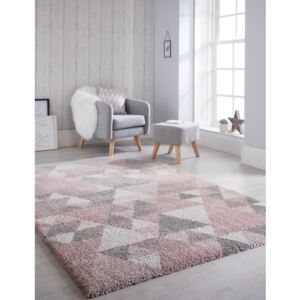 Ružovo-krémový koberec Flair Rugs Nuru, 80 × 150 cm