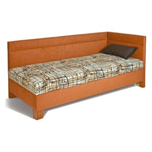 Čalúnená posteľ s čely ERIKA - výber poťahu - 90x200cm