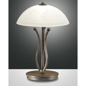 Interierové rustikálne svietidlo FABAS DEVON TABLE LAMP DARK RUST-COLOURED 2498-30-171