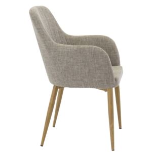 Comfort stolička sivá/natur
