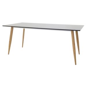 Polar jedálenský stôl 180x90 cm (čierna/natur)