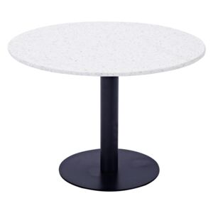 Razzia okrúhly jedálenský stôl (biela/čierna)