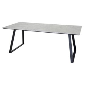 Estelle jedálenský stôl 200x90 cm (čierna/biely mramor)