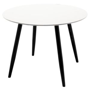 Plaza okrúhly jedálenský stôl Ø100 (biela/čierna)