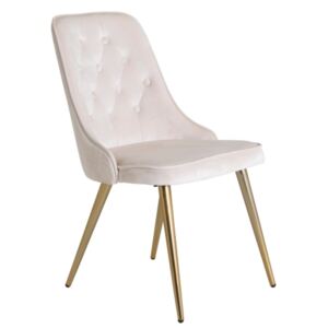 Velvet LYX stolička béžová/zlatá