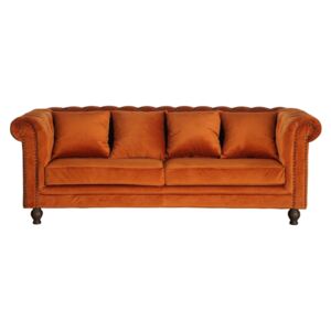 Velvet 3-sedačka oranžová