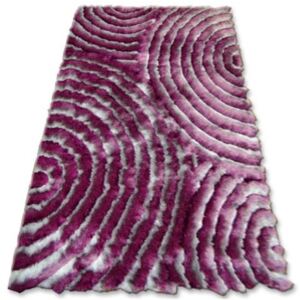 Luxusný kusový koberec Shaggy Poly fialový, Velikosti 60x100cm