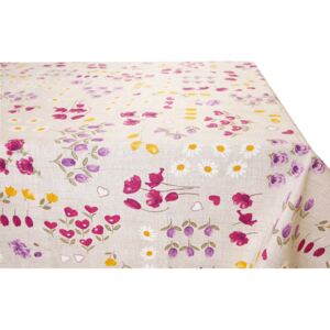 Bavlnený obrus fialové kvety 90x90 cm Made in Italy