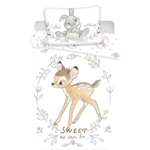 Jerry Fabrics Disney obliečky do postieľky Bambi sweet baby 100x135, 40x60 cm