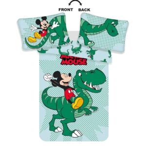 Jerry Fabrics Disney obliečky do postieľky Mickey Dino baby 100x135, 40x60 cm