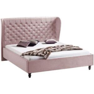 (2637) MONROE luxusná posteľ 160x200cm ružový zamat