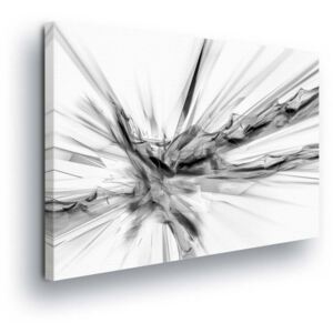 Obraz na plátne - Black and White Abstraction 80x60 cm