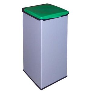 Súprava 3 ks plastových odpadkových košov Monti na triedený odpad, objem 3 x 85 l, zelená