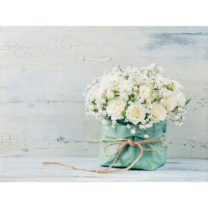 Falc Obraz na plátne - Biele ruže, 30x40 cm