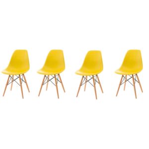 Ekspand Sada žltých stoličiek škandinávsky štýl CLASSIC 3+1 ZADARMO!