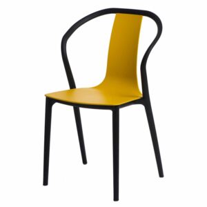 Stolička BELLA čierno-žltá