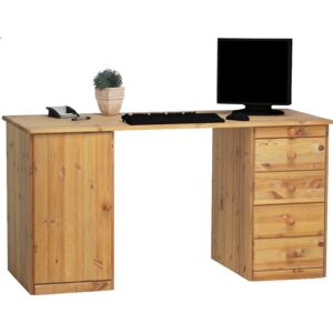 Písací stôl Kent 1D5S - masív / olejovaný
