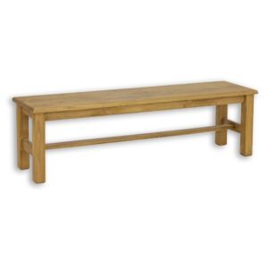 Lavica z masívneho dreva SIL 20 - K03 biela patina