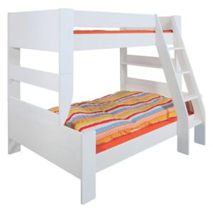 Rozšírená posteľ Dany 90+120x200 cm - MDF/biela