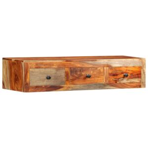 Nástenný konzolový stolík 100x25x20 cm masívne sheeshamové drevo