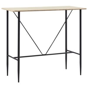 Barový stôl farba dubu 120x60x110 cm MDF