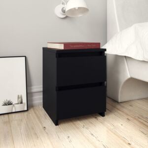 Nočný stolík čierny 30x30x40 cm drevotrieska