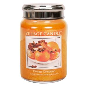 VILLAGE CANDLE - Pomaranč a škorica – Orange Cinnamon 145-170