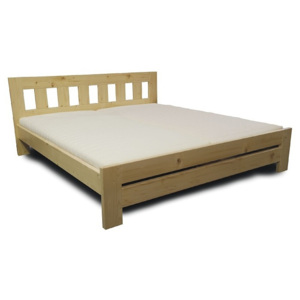 Drevená manželská posteľ KUBA - buk 200x140- buk