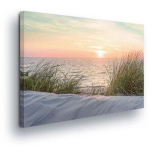 Obraz na plátne - Beach Travina 4 x 30x80 cm