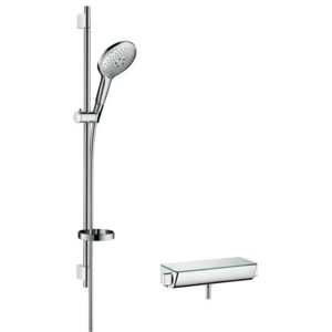 Hansgrohe Ecostat Select - Combi 0,90 m s ručnou sprchou Raindance Select S 150 3jet, chróm 27037000