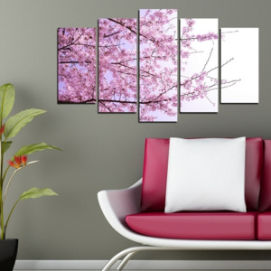 Viacdielny obraz 3D Art Pink Touche, 102 × 60 cm