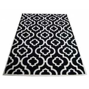 Kusový koberec Ora čierny, Velikosti 80x150cm