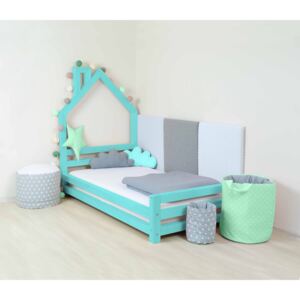 Benlemi Detská posteľ domček Wally 120x160 cm Farba: Tyrkysová