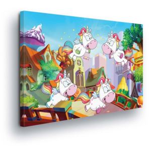 Obraz na plátne - Fairy Cows 100x75 cm