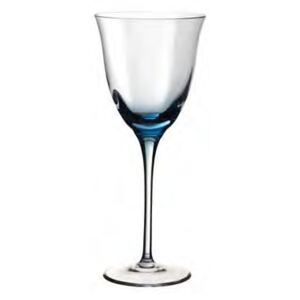 Pohár na víno VENEZIA svetlo modrý H19cm