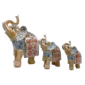 Thajský slon - Veľa šťastia - Terakota a modrá obloha (3 veľkosti) veľkosť: Varianta 1 - 11cm
