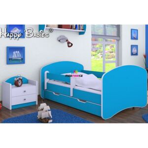 SKLADEM: Dětská postel se šuplíkem 140x70 cm - MODRÁ
