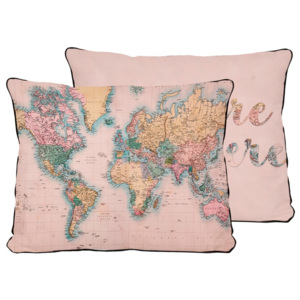Vankúš z mikrovlákna Surdic Pillow Map, 50 × 35 cm
