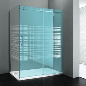 GELCO - DRAGON bočná stena 900mm, sklo CANVAS, pravé (GD7890SR)