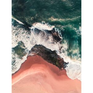 Umelecká fotografia Red beach on the Atlantic coast, Javier Pardina
