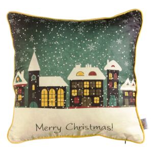 Vianočná obliečka na vankúš Apolena Comfort Snowy, 43 × 43 cm