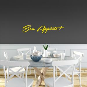 GLIX Bon Appétit - nálepka na stenu Žltá 50 x 10 cm
