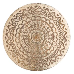 BALI Dekorační tanier ornamenty 30 cm - hnedá