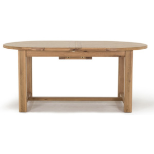 Rozkladací oválny jedálenský stôl z dubového dreva VIDA Living Breeze, dĺžka 2,2 m